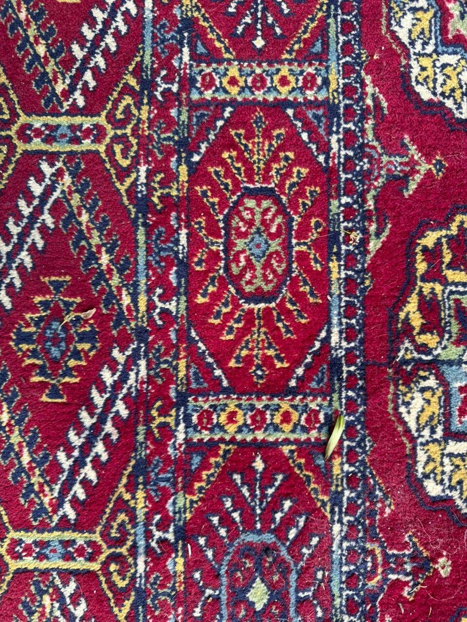 Bokhara red burgundy industrial wool Persian carpet 200x300cm