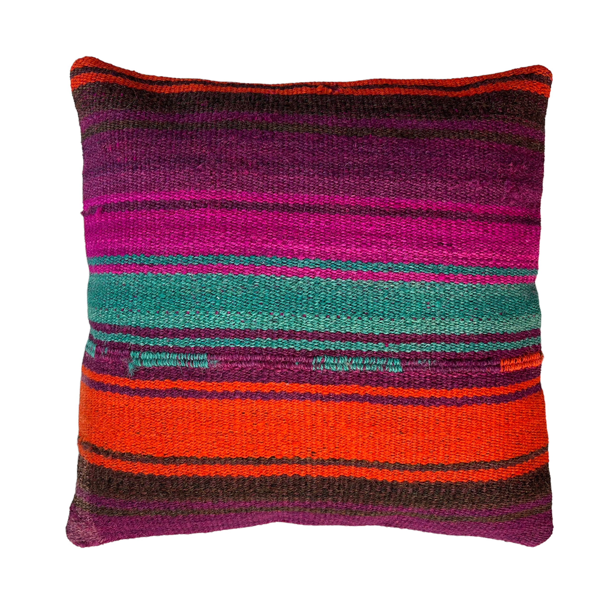 Vintage turkish kilim cushion cover 40 x 40 cm