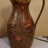 Vintage ceramic lamp Pottery of Accolay 1960