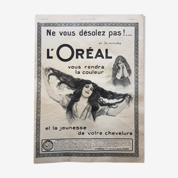 1914 Loréal advertising poster
