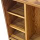Vintage 1970s pinewood wall cabinet shelf wall unit