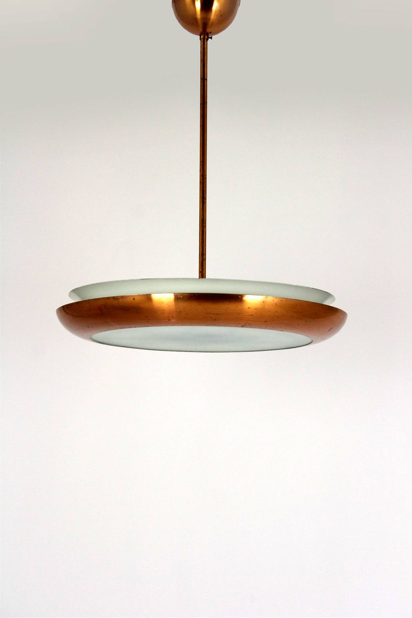 Bauhaus UFO Pendant Lamp by Josef Hurka for Napako, 1930s