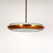 Bauhaus UFO Pendant Lamp by Josef Hurka for Napako, 1930s