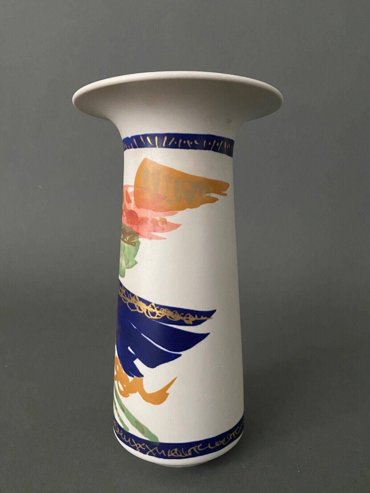 Gilbert Portanier Rosenthal Alta Mira vase abstract decor ceramic 20th century