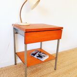 Vintage boarding school bedside table