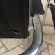 Pair of faux leather and chrome chairs 70s