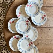 Set of 10 vintage deep plates from Digoin.