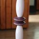 Ceramic column lamp pastel tones, 90s