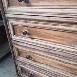 Secrétaire scriban ancien en bois