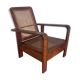 RARE MAHOGANY ARMCHAIR AND CANNAGE - FRANCE 40S