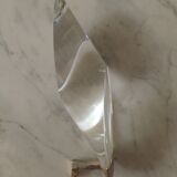 Chandlier with simplistic crystal glass elements