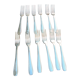 12 Art Deco silver metal forks