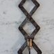 Old zigzag pickled brass corkscrew 60s