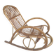 Rohe Noorwolde rattan rocking chair from the 60s