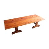 Coffee table on convent trestles