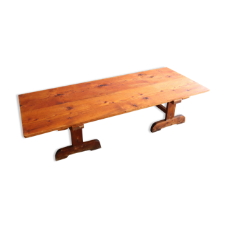 Coffee table on convent trestles