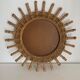Vintage mirror 1960 sun bamboo rattan wicker