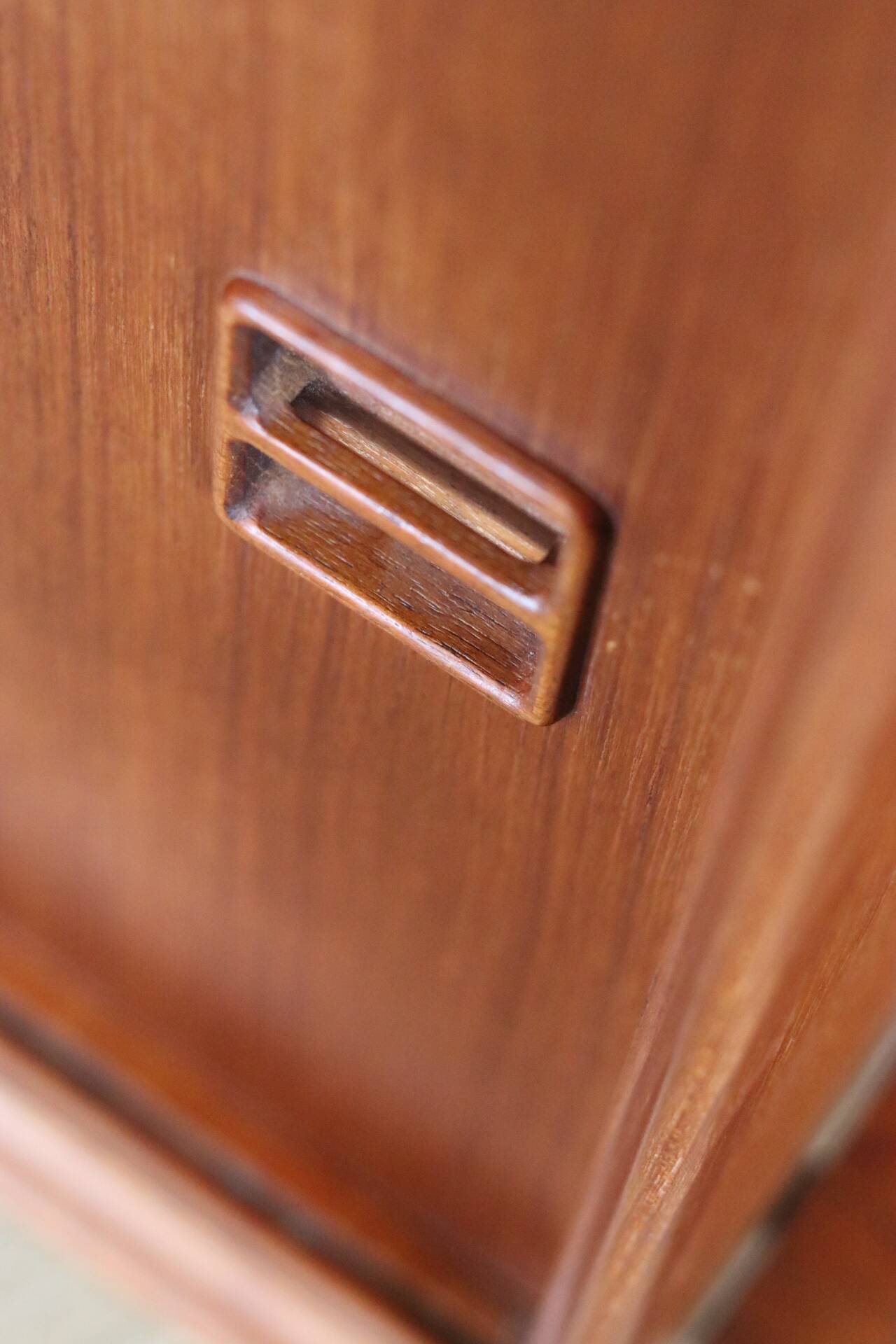 Vintage Scandinavian teak wall unit