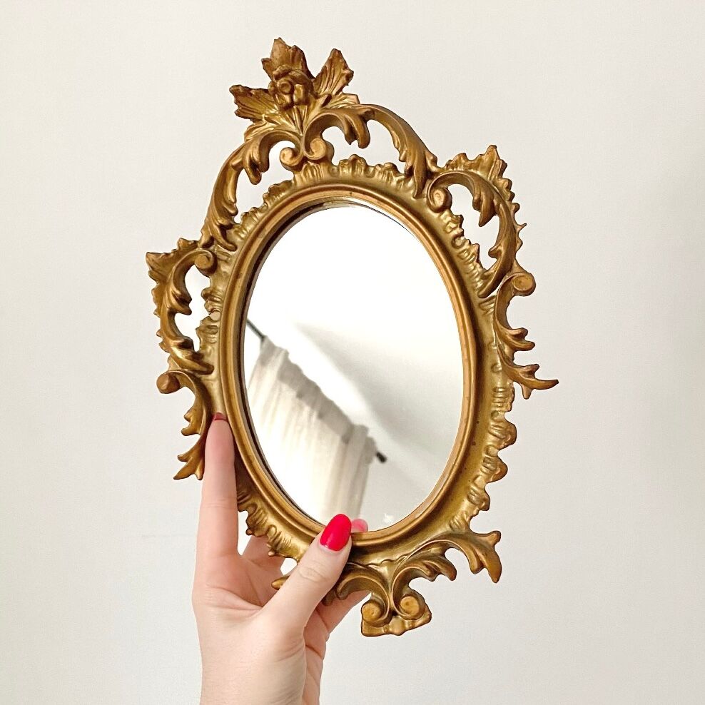 Vintage golden mirror
