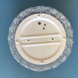 Round ceiling lamp made of molded glass