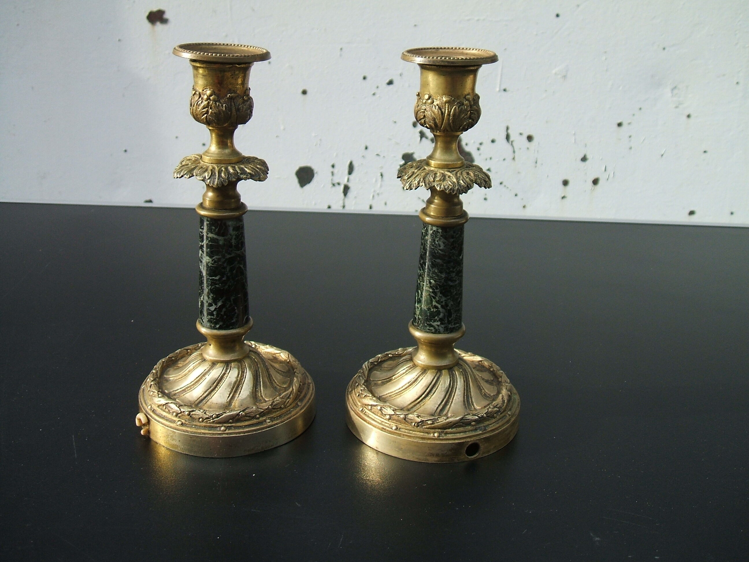 PAIR OF CANDLE HOLDERS XIXEME