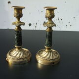 PAIR OF CANDLE HOLDERS XIXEME