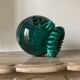Vase ball enamelled green Gustave Asch for Primavera model ball called Sainte Radegonde