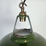 Industrial Green Enamel Factory Pendant Lamp from Coolicon, 1950s