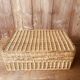 Vintage rattan suitcase