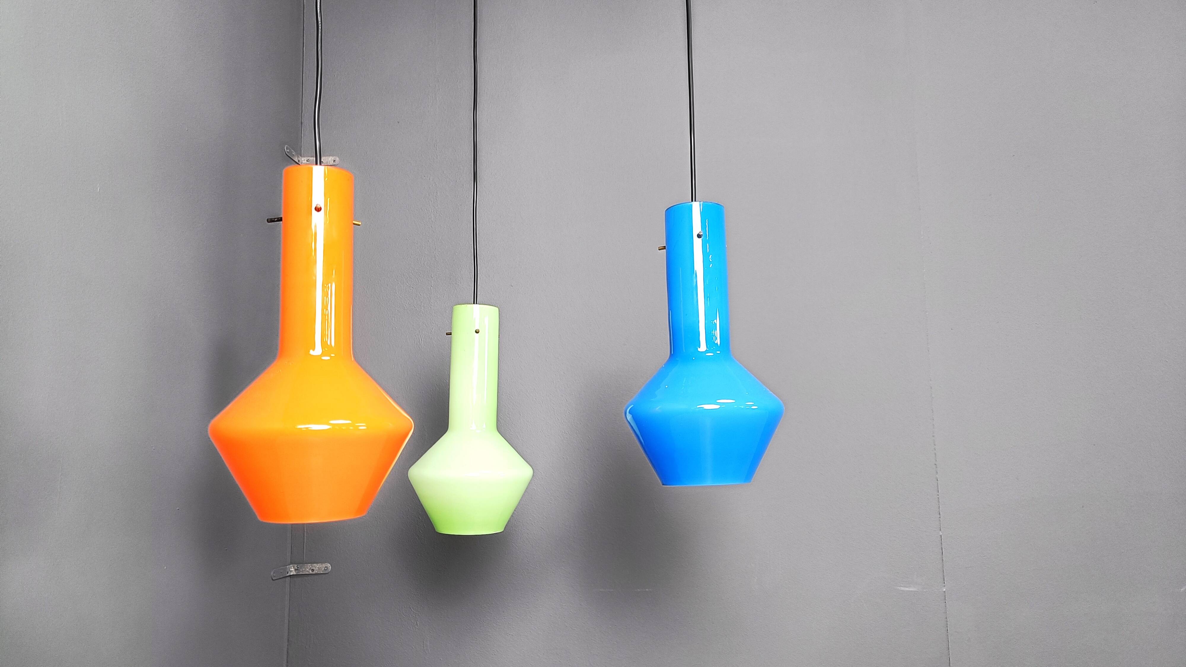 Vintage italian murano glass chandelier, 1960s