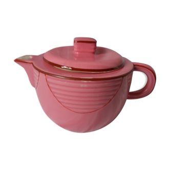 Cafetière théière vintage rose