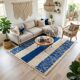 Authentic traditional blue natural wool rug 2.5/3.5 m