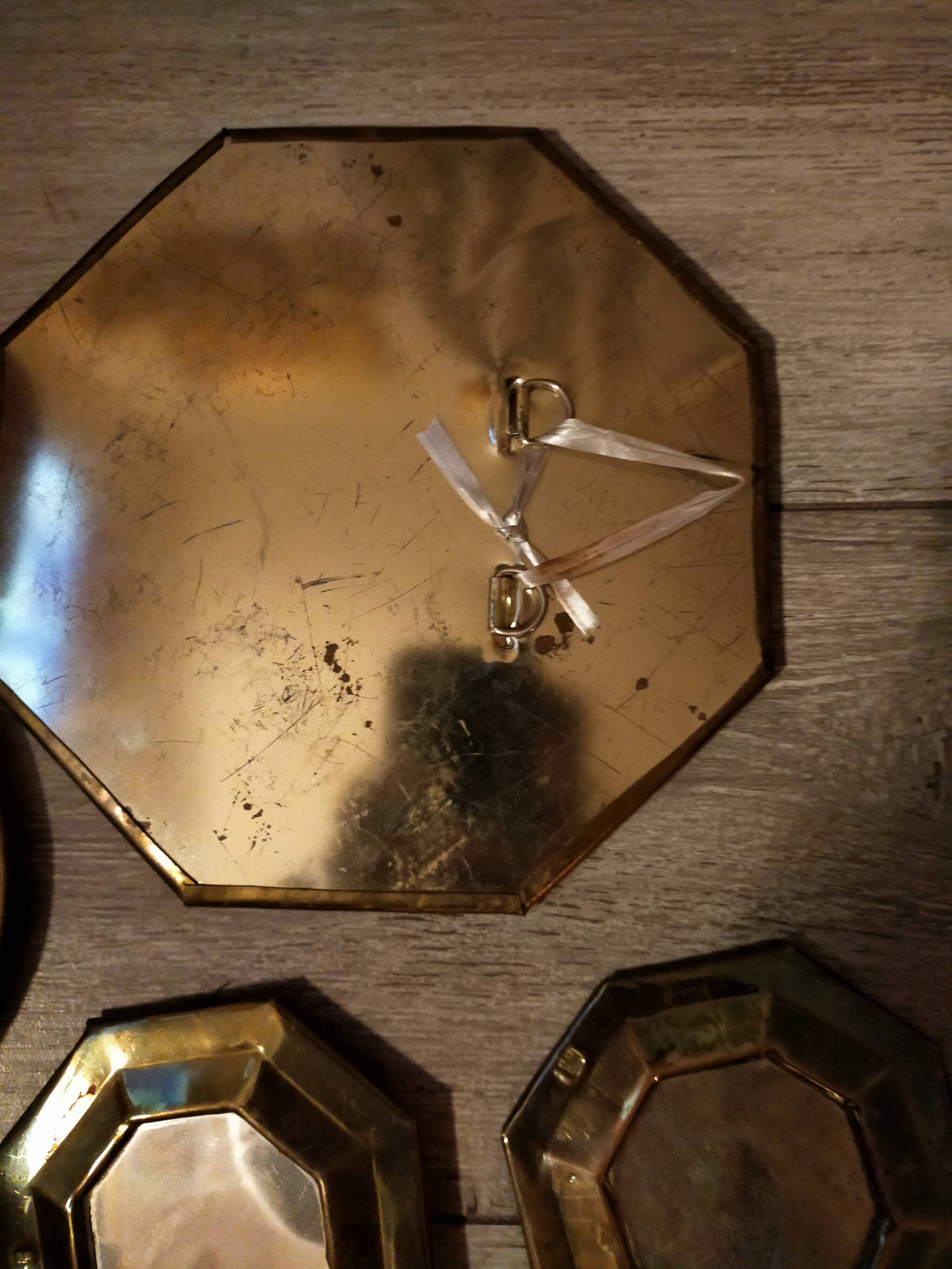 Set of 7 small vintage mirrors