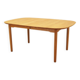 Table en frêne, design danois, années 1960, designer : Gunnar Falsig, fabricant : Holstebro Möbelfabrik