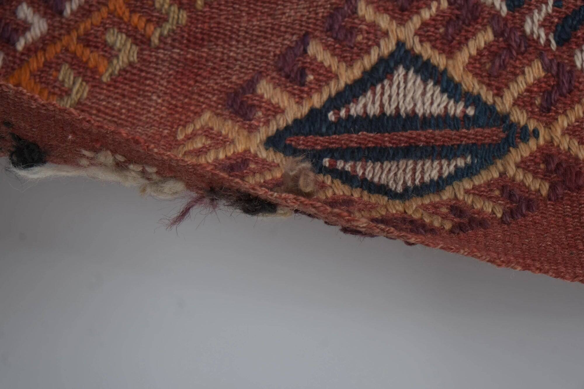 Vintage Turkish kilim handwoven 156x377 cm
