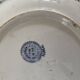 Boulenger blue ironstone salad bowl with Floréal pattern
