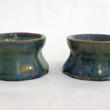 Glazed stoneware egg set