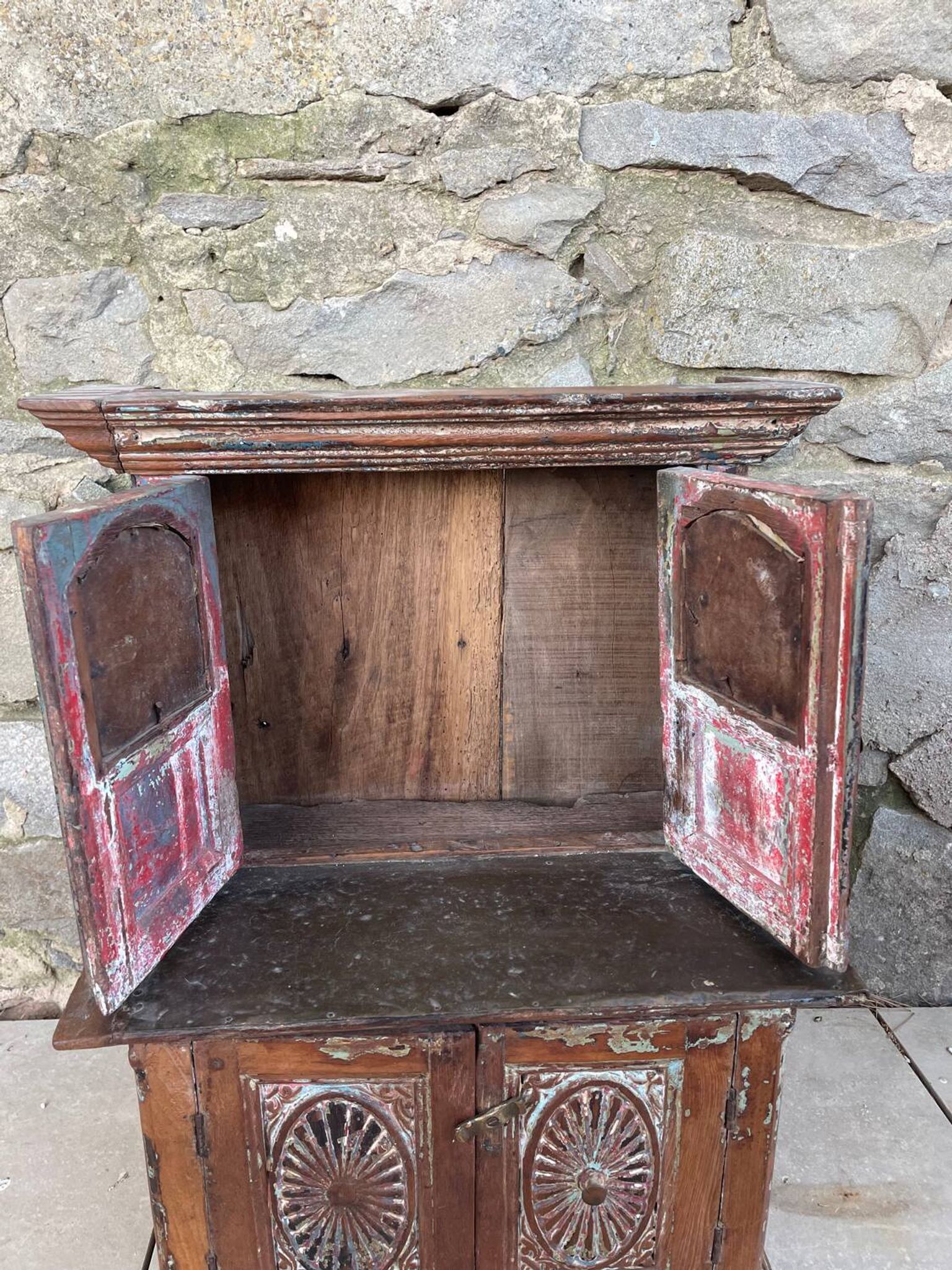 Nepalese furniture with photo of the king