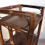 Etagère en rotin 1970