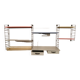 Triple shelf with Tomado desk (metal)