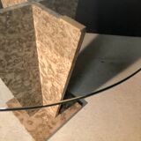 Side table / piece of sofa in marble 80s