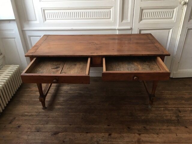 Solid wood farm table