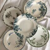 Assiettes creuses Terre de Fer dépareillées