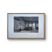 Camposanto, Pise, gravure ancienne, imprimée en 1841.