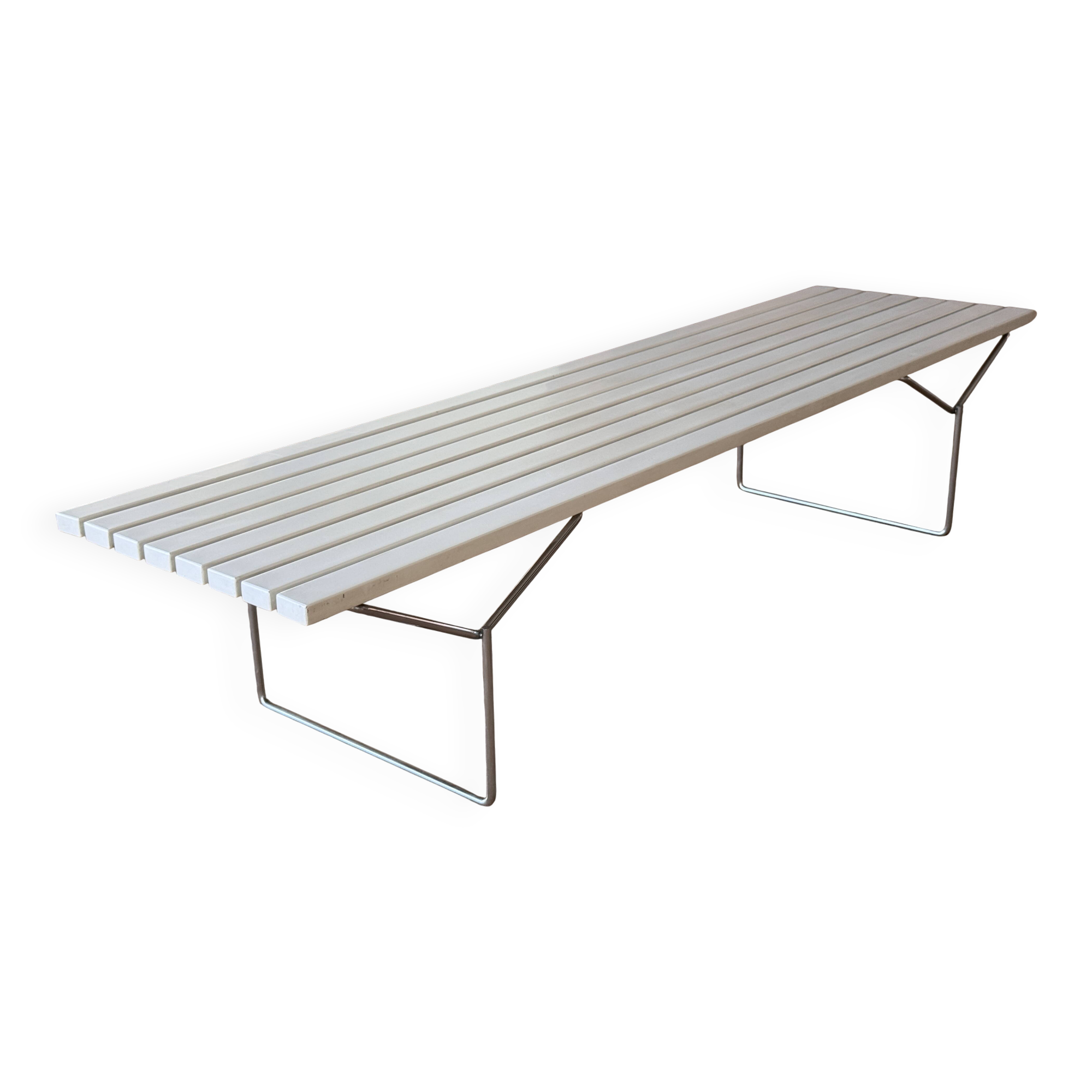 Harry Bertoia designer bench for Knoll International circa 1970