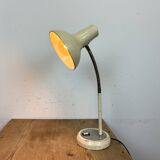 Beige industrial gooseneck table lamp, 1960s
