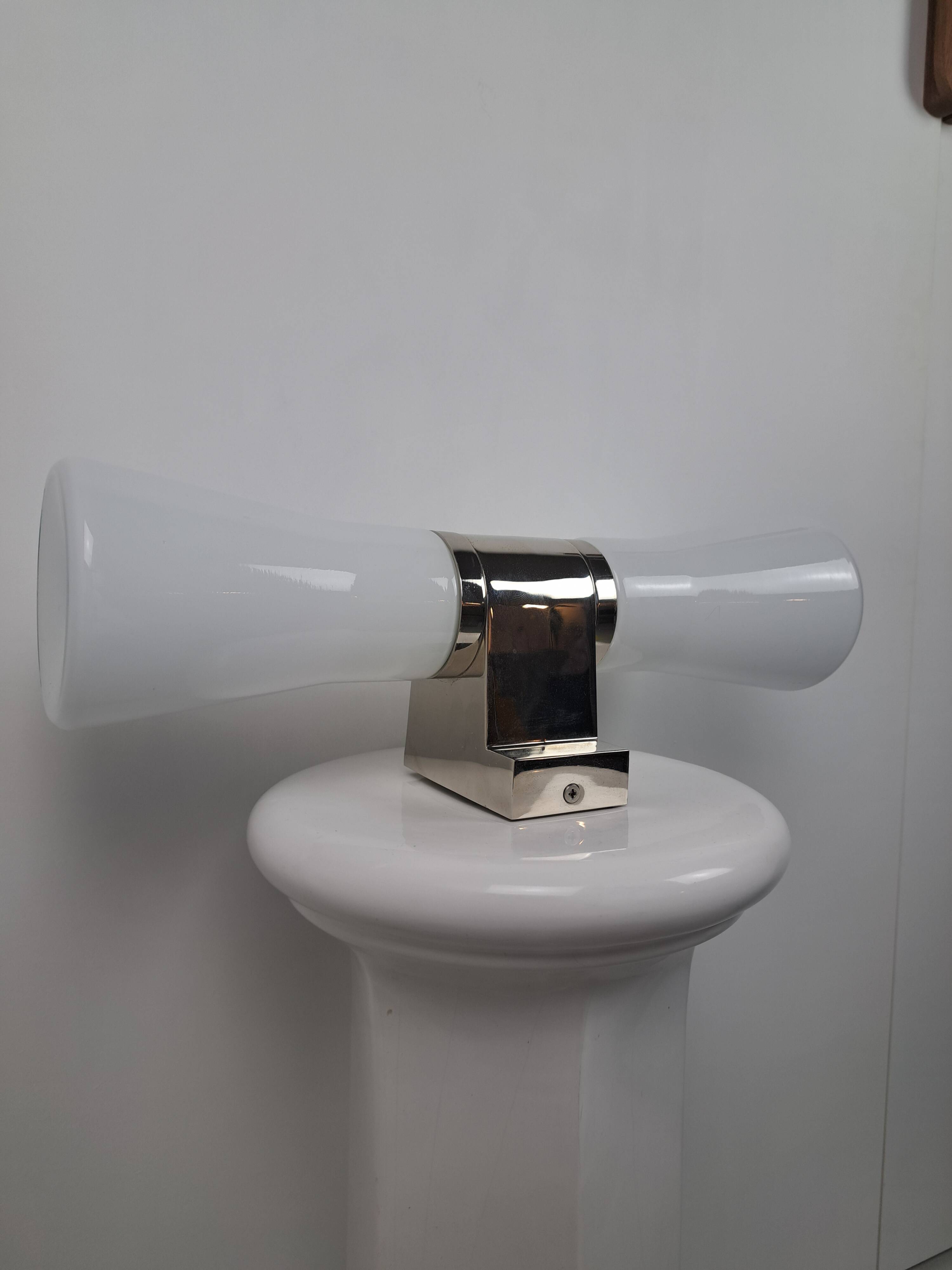 Savern space age bathroom or ambiance wall lamp in glass from Ikea