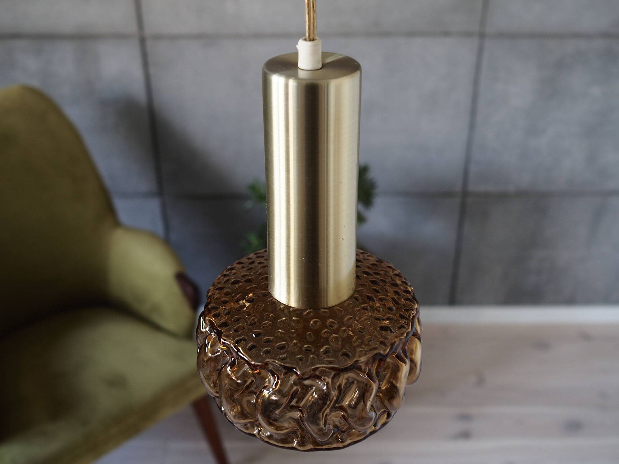 Lampe suspendue, design danois, années 1970, production : Danemark