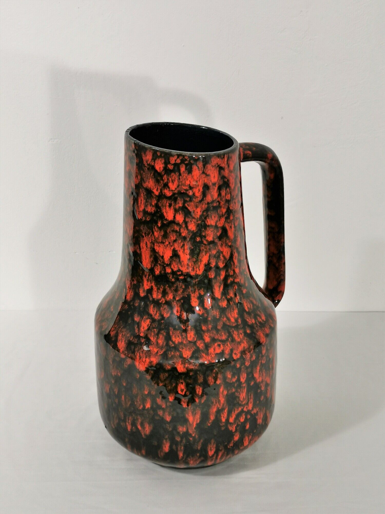 Ceramic drip glaze vase by Scheurich West Germany, 1960's