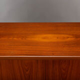 Danish teak high buffet, 1960s